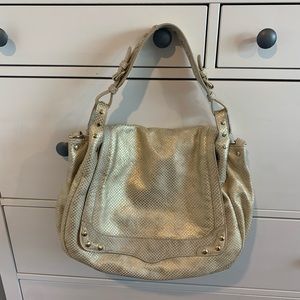 Rebecca Minkoff Gold Snakeskin Hobo bag